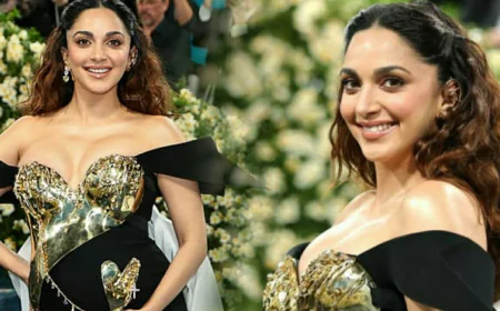 মেট গালায় মাতৃত্বের আভা, বেবিবাম্পে নজর কাড়লেন কিয়ারা