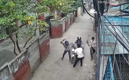 দিন দুপুরে চাপাতির কোপ মগবাজারে ছিনতাইয়ের ঘটনায় মামলা