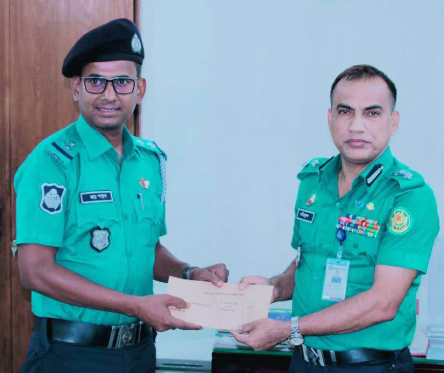 উত্তরা বিভাগে দায়িত্ব নেওয়ার পর হতে টানা তৃতীয় বার শ্রেষ্ঠ এসআই নির্বাচিত