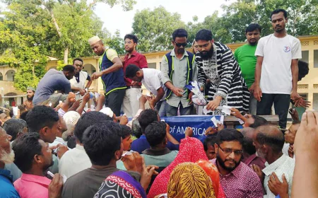 কুড়িগ্রামে ৬ হাজার দুস্থ মানুষ পেলেন কোরবানির মাংস