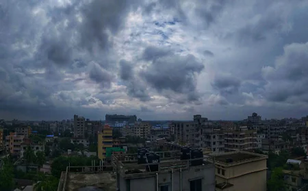 ঢাকার আকাশ মেঘলা থাকবে ৬ ঘণ্টা