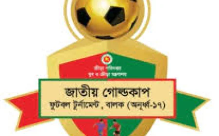 জাতীয় গোল্ডকাপ ফুটবল টুর্নামেন্ট (অনুর্ধ্ব-১৭) উদ্বোধন