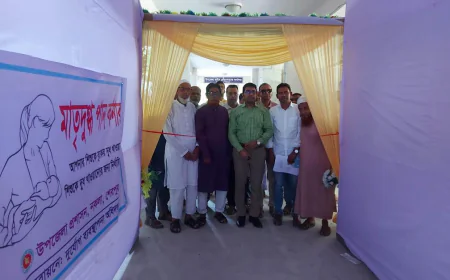 নকলায় মাতৃদুগ্ধ পান কর্নার উদ্বোধন