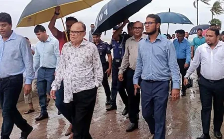 কুয়াকাটার খাস জমির সুষ্ঠু ব্যবস্থাপনায় সরকারের পরিকল্পনা রয়েছে : ভূমি উপদেষ্টা