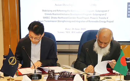 চার প্রকল্পে ১৩০ কোটি ডলার ঋণ দেবে এডিবি