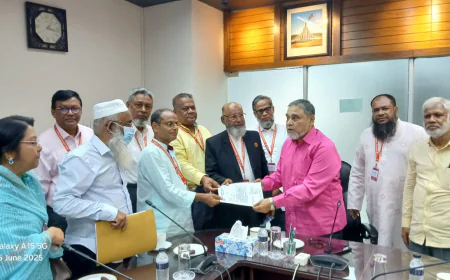 মুন্সীগঞ্জে ৪টি সংসদীয় আসনের দাবিতে প্রধান নির্বাচন কমিশনার বরাবর স্মারকলিপি প্রদান