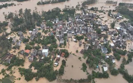 চীনের দক্ষিণাঞ্চলে বন্যায় ৬ জনের মৃত্যু