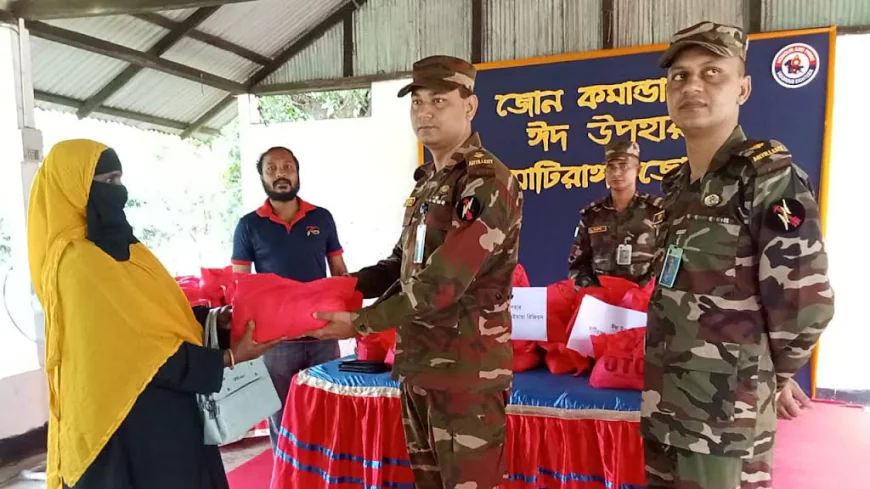 মাটিরাঙ্গা জোনের উদ্যােগে ঈদ উপহার ও মানবিক সহায়তা প্রদান।