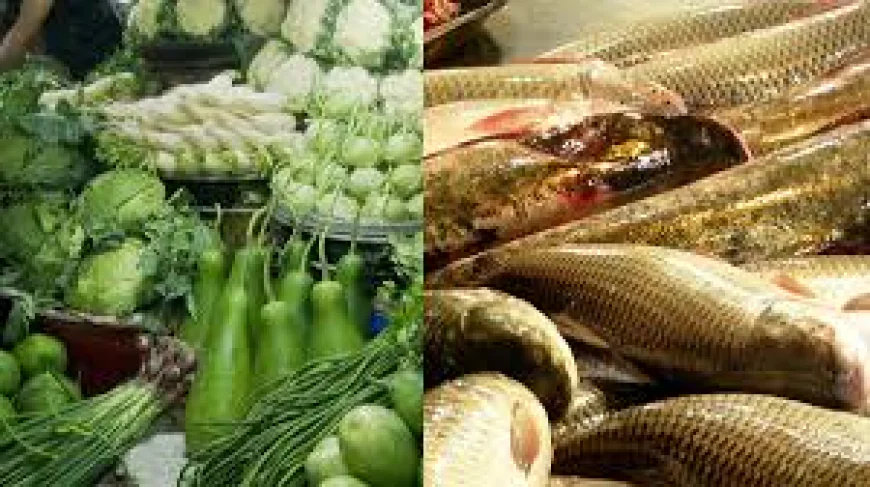 চড়া মাছের বাজার, সবজিতে স্বস্তি