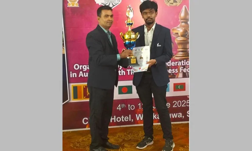 শ্রীলংকায় এশিয়ান জুনিয়র দাবায় তাহসিন চ্যাম্পিয়ন