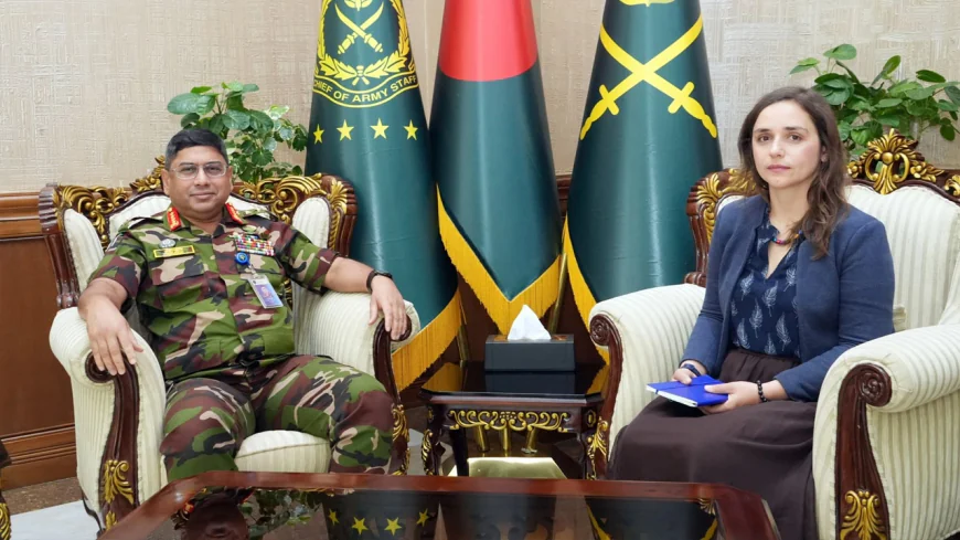 সেনাবাহিনী প্রধানের সঙ্গে ডব্লিউজিইআইডি ভাইস চেয়ারপার্সনের সাক্ষাৎ