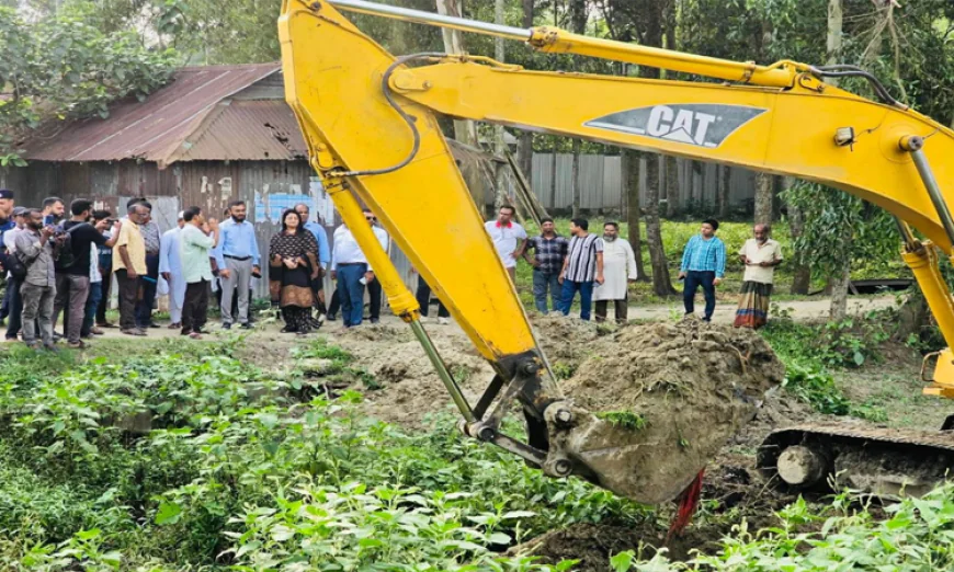 টাঙ্গাইলের একটি খাল দখল মুক্ত করলো প্রশাসন