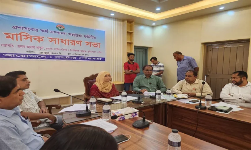 নাটোর পৌরসভা এলাকায় ৫০০ এলইডি লাইট স্থাপন করা হবে