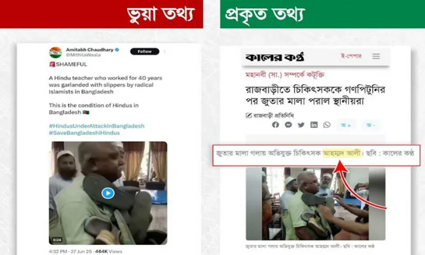 ভারতীয় বিভিন্ন অ্যাকাউন্টে ভুয়া খবর প্রচার করা হচ্ছে : রিউমার স্ক্যানার