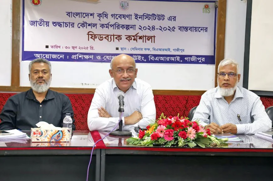 বারিতে জাতীয় শুদ্ধাচার কৌশল শীর্ষক কর্মশালা