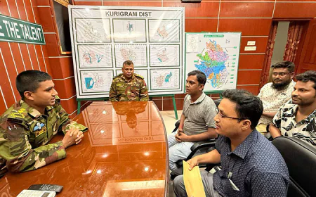 কুড়িগ্রামে সেনাবাহিনীর সঙ্গে পূজা উদযাপন কমিটির মতবিনিময়
