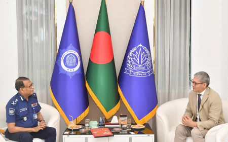 আইজিপির সাথে ইউনেস্কো প্রতিনিধির সাক্ষাৎ