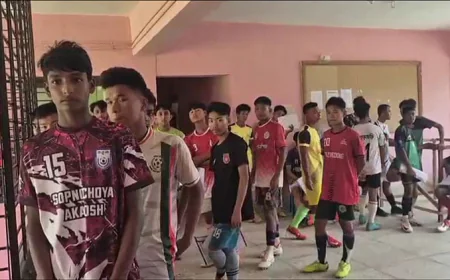 খাগড়াছড়িতে অনূর্ধ্ব-১৭ ফুটবল দল গঠনের লক্ষ্যে বাছাইপর্ব অনুষ্ঠিত