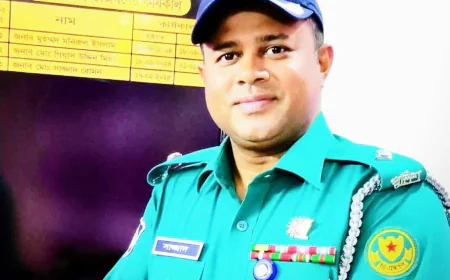 চাঁদাবাজ, সন্ত্রাস ও অপরাধীদের আতঙ্ক—জনগণের আস্থার প্রতীক ওসি সাজ্জাদ রোমান