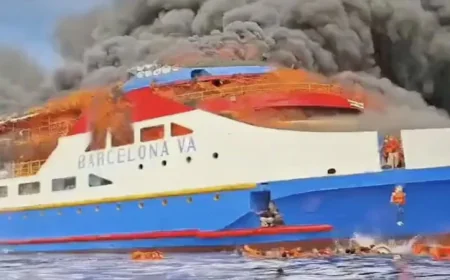 ইন্দোনেশিয়ায় ফেরিতে অগ্নিকাণ্ডে নিহত ৩