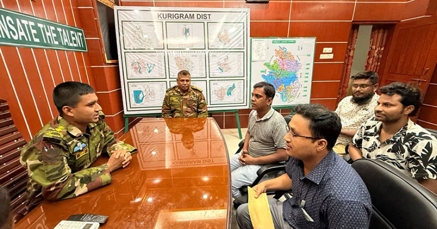 কুড়িগ্রামে সেনাবাহিনীর সঙ্গে পূজা উদযাপন কমিটির মতবিনিময়