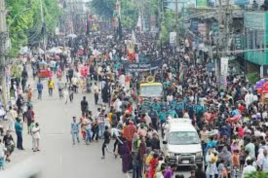 ডিএমপির কঠোর নিরাপত্তা ব্যবস্থায় সুষ্ঠুভাবে অনুষ্ঠিত হলো তাজিয়া মিছিল