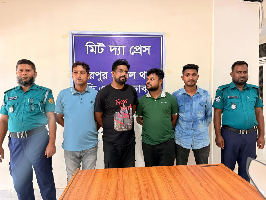 মিরপুরে চাঁদাবাজির ঘটনায় চারজন গ্রেফতার