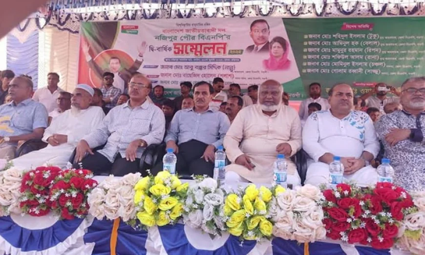 নওগাঁর নজিপুর পৌর বিএনপি’র সম্মেলনে সভাপতি মামুন, সম্পাদক শাহীন