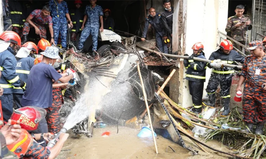 বিমান বিধ্বস্তে নিহতের সংখ্যা বেড়ে ২৭, চিকিৎসাধীন ৭৮