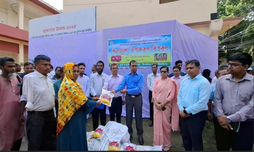 বিনামূল্যে পেঁয়াজ বীজ ও সার পেলেন ঝিনাইদহের ৮৫০ কৃষক