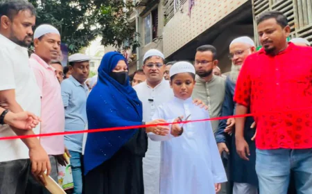 শহীদ আব্দুল্লাহ কবির নামে সড়কের উদ্বোধন অনুষ্ঠিত