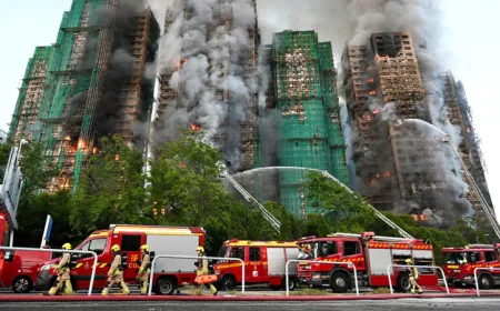 দক্ষিণ চীনে আবাসিক ভবনে অগ্নিকাণ্ডে ১২ জনের মৃত্যু