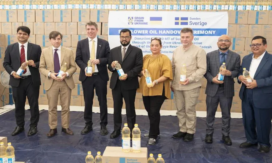 রোহিঙ্গা সহায়তায় ‘গ্রেইন ফ্রম ইউক্রেন : বাংলাদেশে পৌঁছাল ৩ হাজার টন সূর্যমুখী তেল