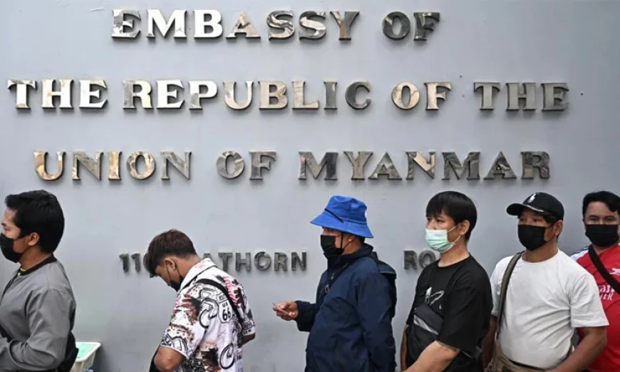 মিয়ানমারের প্রবাসী নাগরিকদের আগাম ভোটগ্রহণ শুরু থাইল্যান্ডে