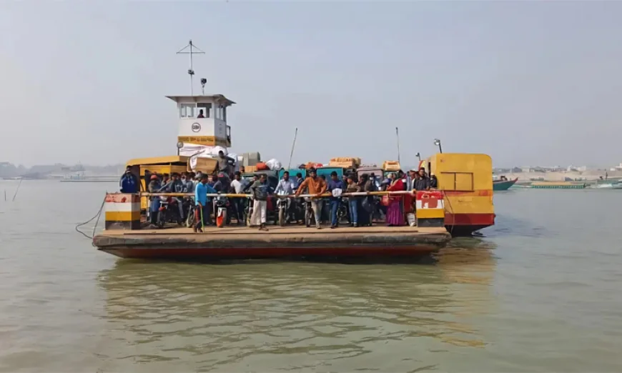 কিশোরগঞ্জ হাওরে ফেরি চলাচল শুরু