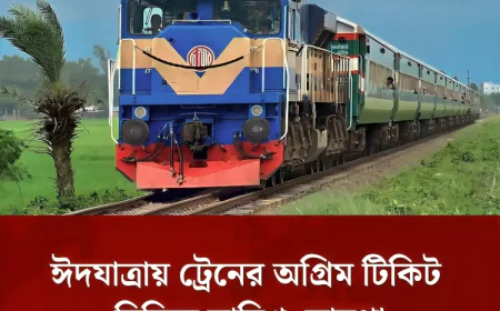 ঈদযাত্রায় ট্রেনের অগ্রিম টিকিট বিক্রির তারিখ ঘোষণা।